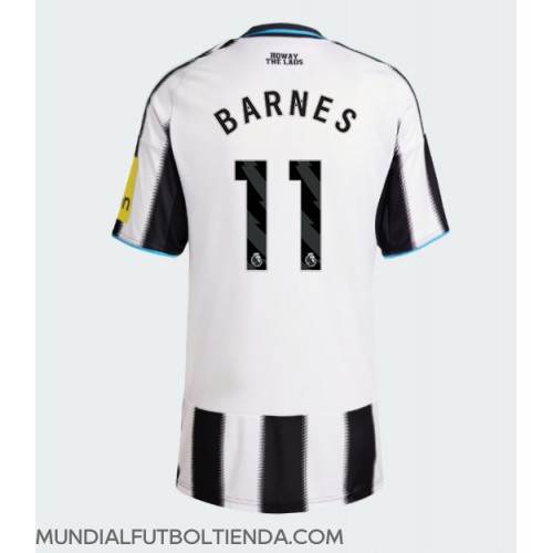 Camiseta Newcastle United Harvey Barnes #11 Primera Equipación Replica 2025-26 para mujer mangas cortas